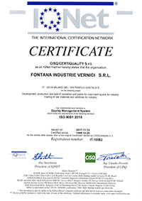 Certificato EN ISO N.2619